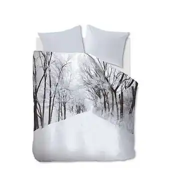 Leen Bakker Ambiante dekbedovertrek Amira - wit - 240x200/220 cm - Leen Bakker aanbieding