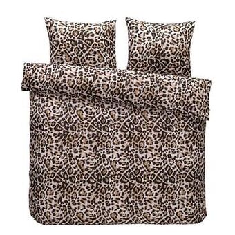 Leen Bakker At Home by Beddinghouse dekbedovertrek Untamed - bruin - 200x200/220 cm - Leen Bakker aanbieding