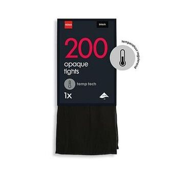 HEMA HEMA Panty Temptech 200denier Zwart (zwart) aanbieding