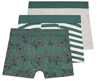 HEMA HEMA Kinderboxers Fietsen - 3 Stuks Groen (groen) aanbieding