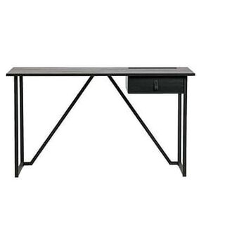 Leen Bakker WOOOD bureau Julius - zwart - 75x126x53 cm - Leen Bakker aanbieding