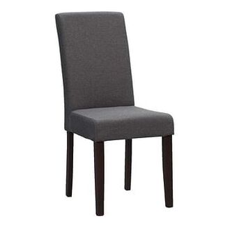 Leen Bakker Eetkamerstoel Serge - stof - antraciet - Leen Bakker aanbieding