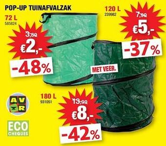Hubo Pop-up tuinafvalzak aanbieding