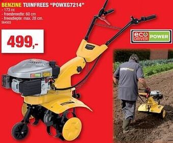 Hubo Powerplus benzine tuinfrees powxg7214 aanbieding