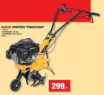 Hubo Powerplus benzine tuinfrees powxg72040 aanbieding