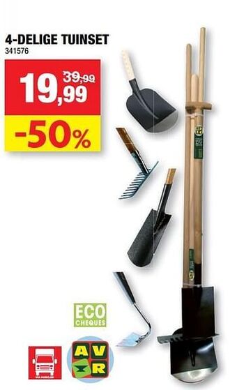 Hubo 4-delige tuinset aanbieding