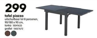 Yess Tafel piazza tonka aanbieding