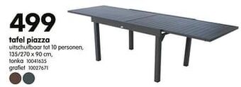 Yess Tafel piazza tonka aanbieding