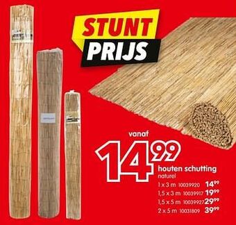 Yess Houten schutting aanbieding