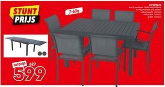 Yess Set piazza tonka-noisette aanbieding