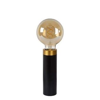 Leen Bakker Lucide tafellamp Selin - zwart - Leen Bakker aanbieding