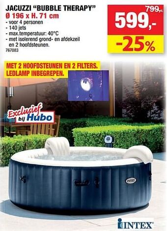 Hubo Jacuzzi bubble therapy aanbieding