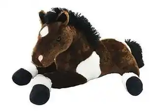 ToyChamp Pluche Liggend paard 45cm aanbieding
