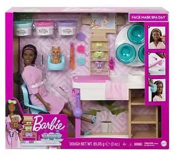 ToyChamp Barbie Face Mask Spa Day speelset met pop aanbieding