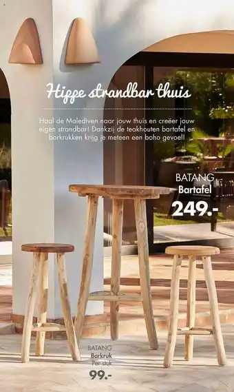 Casa Batang Bartafel Batang Barkruk Per Stuk aanbieding