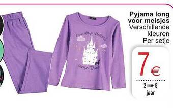 Cora Pyjama Long Voor Meisjes aanbieding