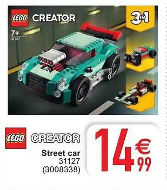 Cora Lego Creator Street Car aanbieding