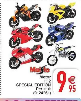 Cora Maisto Motor 1:12 Special Edition aanbieding