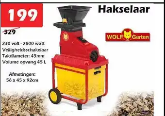 iTEK Hakselaar Wolf Garten aanbieding