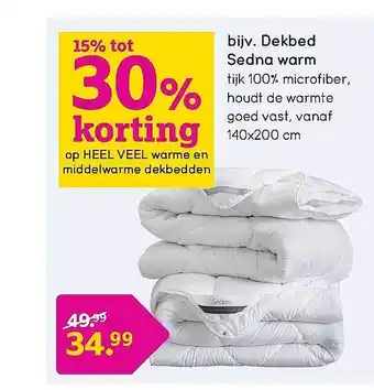 Leen Bakker Bijv. Dekbed Sedna Warm aanbieding