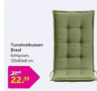 Leen Bakker Tuinstoelkussen Brest aanbieding