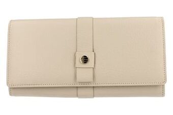 Berca Shoes Crinkles Portefeuille Dames Geldbeugel Groot Dames - Beige aanbieding