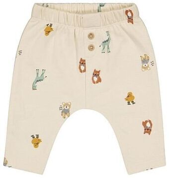 HEMA HEMA Newborn Sweatbroek Dieren Zand (zand) aanbieding
