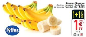 Cora Bananes - bananen 1kg aanbieding
