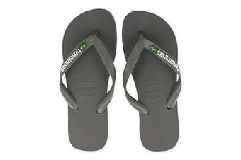 Berca Shoes Havaianas Badslipper Heren Brasil Logo - Grijs aanbieding