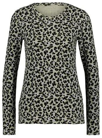 HEMA HEMA Dames T-shirt Clara Rib Lichtgroen (lichtgroen) aanbieding