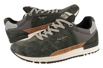 Berca Shoes Pepe Jeans Veterschoen Heren Tinker Pro Racer - Grijs aanbieding