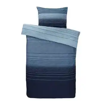 Leen Bakker Comfort dekbedovertrek Stockholm - blauw - 140x200/220 cm - Leen Bakker aanbieding
