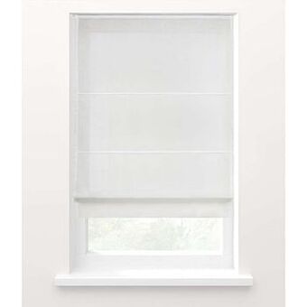 Leen Bakker Fenstr vouwgordijn lichtdoorlatend - wit - 80x180 cm - Leen Bakker aanbieding
