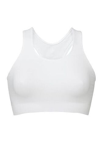 HEMA HEMA Naadloze Sportbh Medium Support Wit (wit) aanbieding