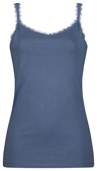 HEMA HEMA Dameshemd Kant Middenblauw (middenblauw) aanbieding