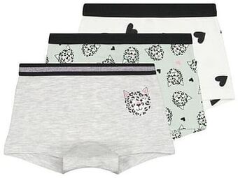 HEMA HEMA Kinderboxers Katoen/stretch - 3 Stuks Lichtgroen (lichtgroen) aanbieding