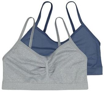 HEMA HEMA Tiener Top Naadloos - 2 Stuks Blauw (blauw) aanbieding