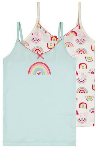 HEMA HEMA Kinderhemden Katoen/stretch - 2 Stuks Roze (roze) aanbieding