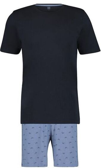 HEMA HEMA Herenshortama Fiets Katoen Blauw (blauw) aanbieding