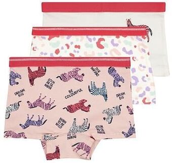 HEMA HEMA Kinderboxers Katoen/stretch - 3 Stuks Roze (roze) aanbieding