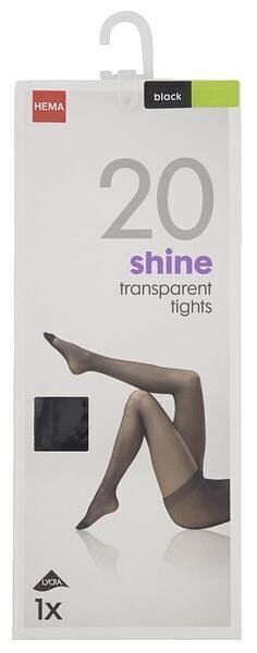 HEMA HEMA Panty Glans 20 Denier Zwart (zwart) aanbieding