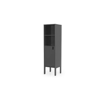 Tenzo wandkast Uno 1-deurs - grijs - 152x40x40 cm - Leen Bakker