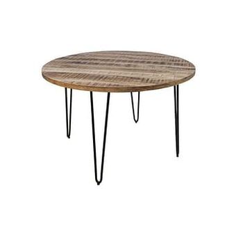 Leen Bakker HSM Collection eetkamertafel Valencia - naturelkleur - 77x120 cm - Leen Bakker aanbieding
