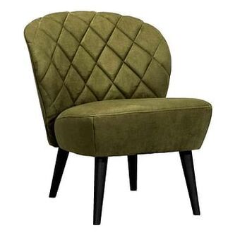 Leen Bakker Fauteuil Vita - stof - groen - Leen Bakker aanbieding