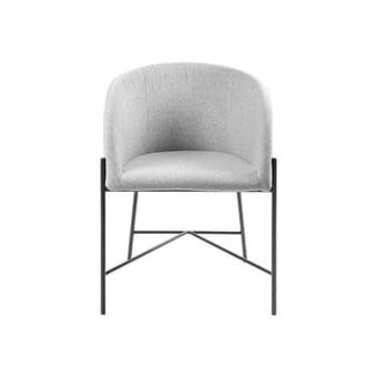 Leen Bakker Fauteuil Marsta - stof - lichtgrijs - Leen Bakker aanbieding