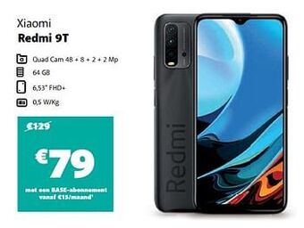 Base Xiaomi redmi 9t aanbieding