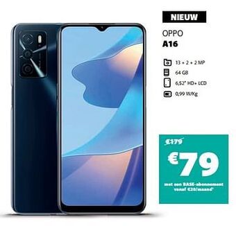 Base Oppo a16 aanbieding