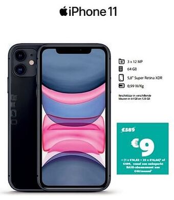 Base Apple iphone 11 aanbieding