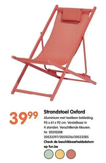 Strandstoel oxford