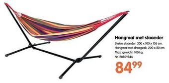 Hangmat met staander